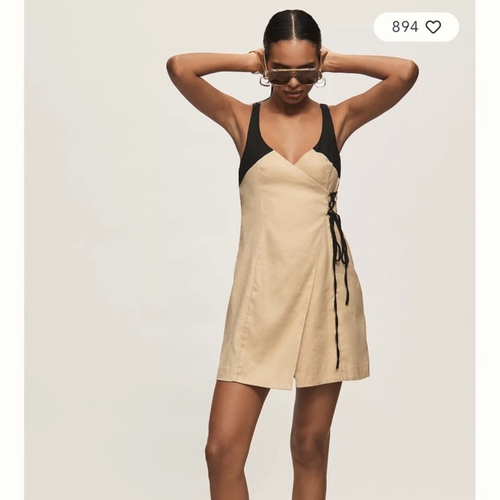 NWT Anthropologie Sleeveless Wrap Mini Dress